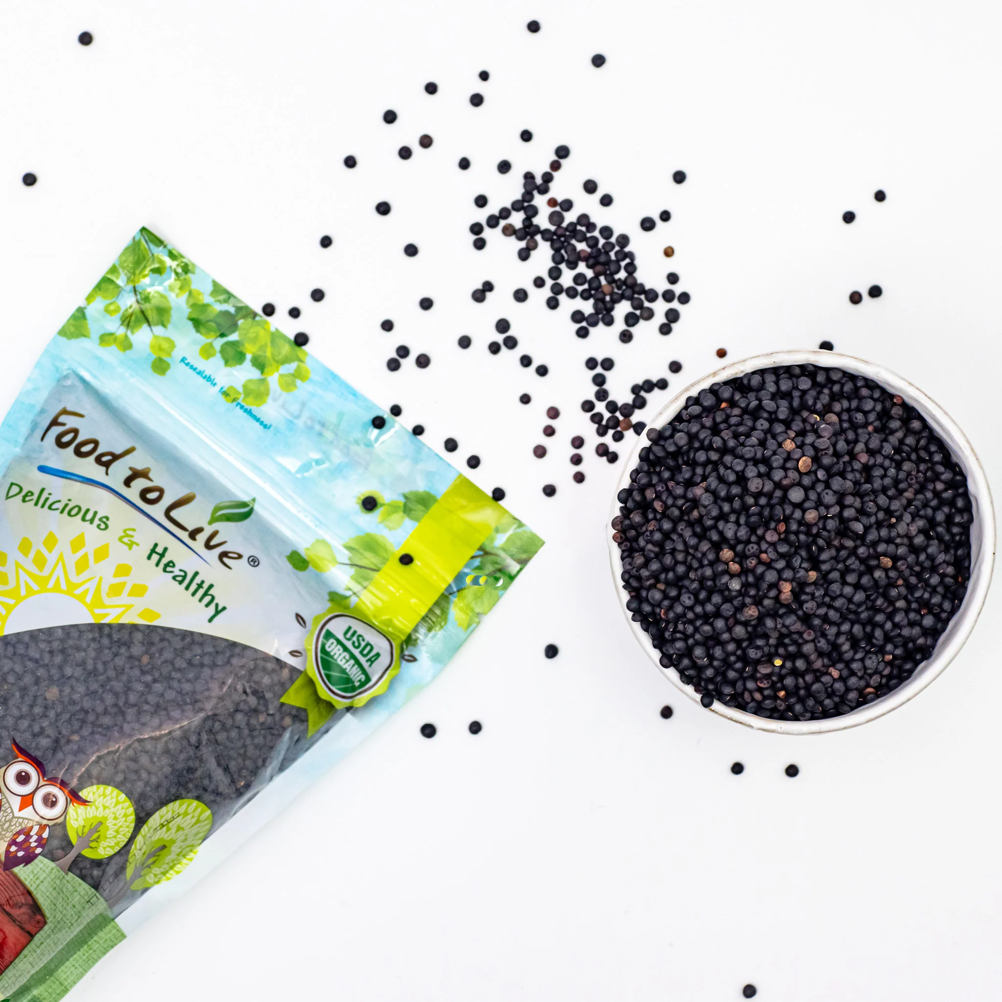 Black Lentils, Organic - Image 3