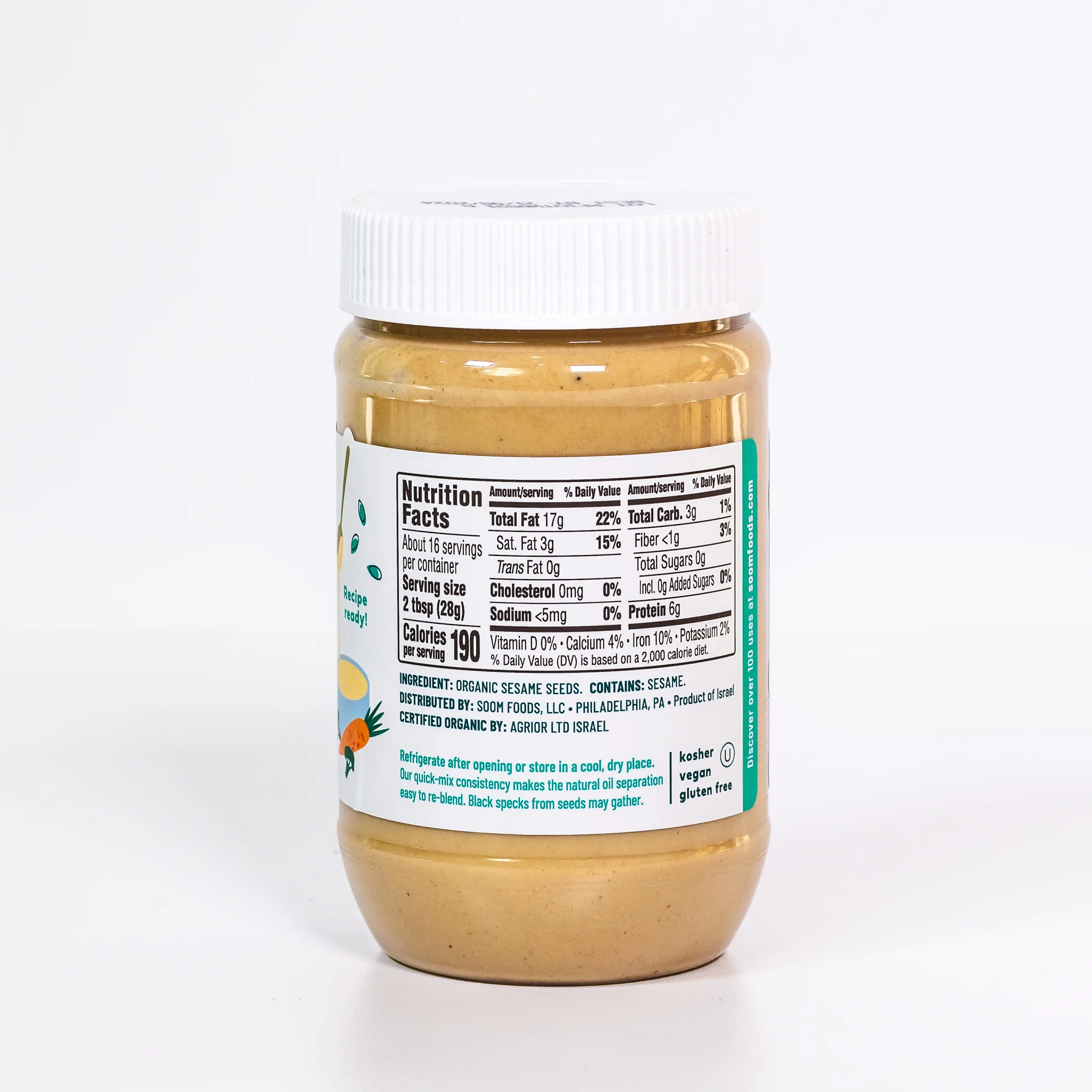 Organic Tahini by Soom - Image 3
